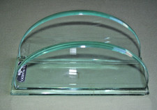 Leonardo Glas Serviettenhalter Klarsicht m. 3 abgeplatzten Stellen Vintage Retro