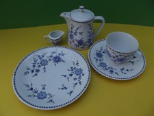 Seltmann Weiden, Bayerisch-Blau, Doris * Kaffeegedeck, 3-teilig + ... * 6-teilig