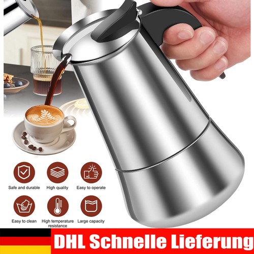 450ml edelstahl moka pot - edelstahl,
