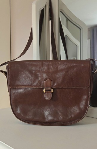 Vintage leder handtasche - leder,