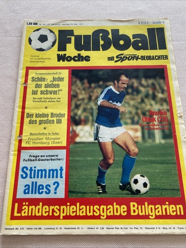 Fußball wochenr 1975 - wochenr.48,
