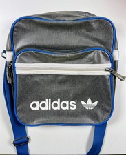Adidas Sir Bag Schultertasche Umhängetasche Retro Dunkelgrau/Blau