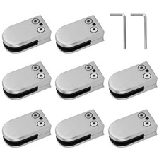 8x Glashalter Glasklemme