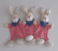 TCM Schmusetuch Hase rot weiß