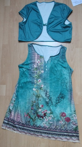 Kleid mit bolero festkleid - festkleid, gr