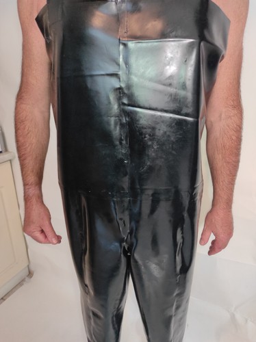 Latex gummi unisex latzhosen - latex, unisex-latzhosen