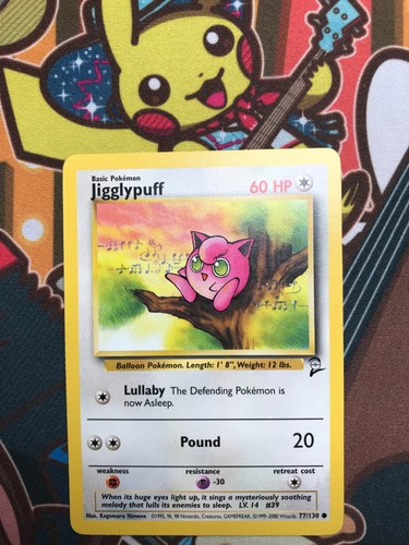 Jigglypuff 130 base set 2 - jigglypuff,