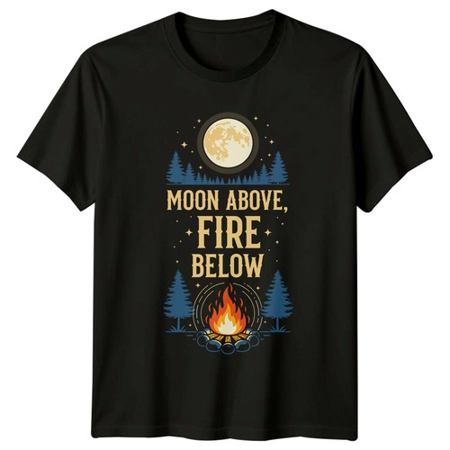 Moon above fire below - moon,