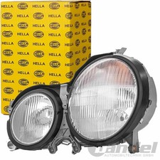 HELLA HAUPTSCHEINWERFER LINKS H7 MIT STELLMOTOR für MERCEDES W210 S210 ab 1999