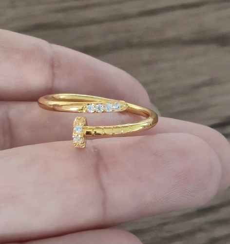 Ring aus edelstahl goldfarbe - aus,