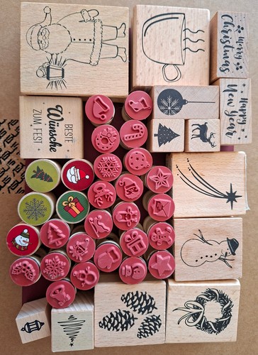 Holz stempel konvolut set - stempel, 6