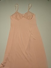 Vintage Negliee Unterkleid, Spitze, Größe 42 Apricot