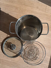 Spargeltopf Edelstahl 18/10, Marke Silit, kaum gebraucht, ca. 26 cm hoch