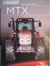 McCORMICK  LANDMASCHINEN  PROSPEKT  TRAKTOREN  T3  MTX 120 - 135 - 150   NEU