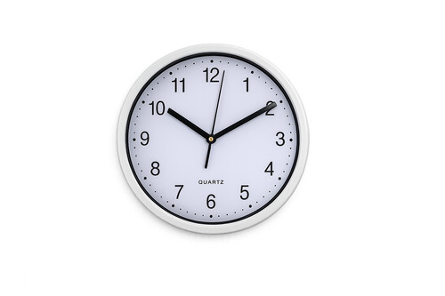 Moderne weiße wanduhr mit - moderne,