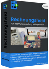 Rechnungsprogramm PDF Rechnung erstellen auch §19 Kleinunternehmer -  kein Excel