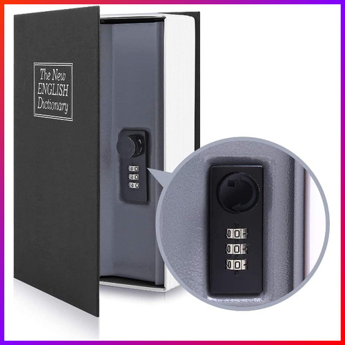Buchsafe schwarz geheimfach - buchsafe,