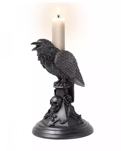 Gothic krähe kerzenständer - gothic,