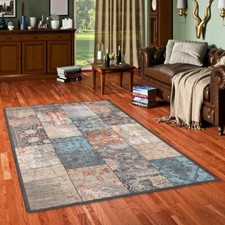 Vintage Designerteppich Finesse Barock Bunt Patchwork