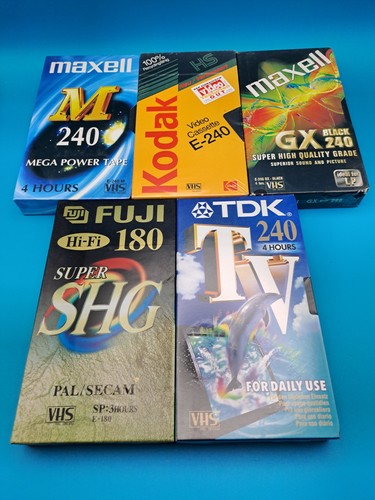 Vhs stück maxell 240 kodak - vhs,