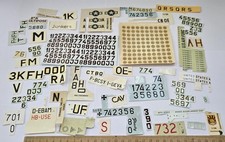 Decals Reste Buchstaben Zahlen Flugzeugbeschriftungen Decalreste H0 Bastelmix