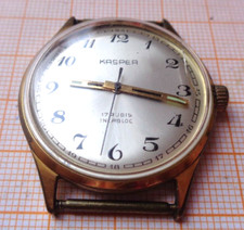 Ältere gebrauchte Handaufzug Armbaduhr Kasper Kaliber 1400 gangbar GB3