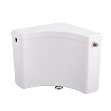 Eck-Spülkasten Aufputz WC weiß 9L Start-Stopp vollisoliert inkl. Zubehör weiß