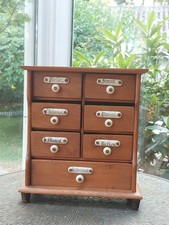 Antikes Gewürzschränkchen Gewürzschrank um 1900 Porzellanschilder Hängeschränkch