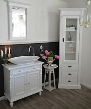 Landhaus-Waschkommode Shabby-Chic mit Aufsatzwaschbecken Badmöbel Landhausstil