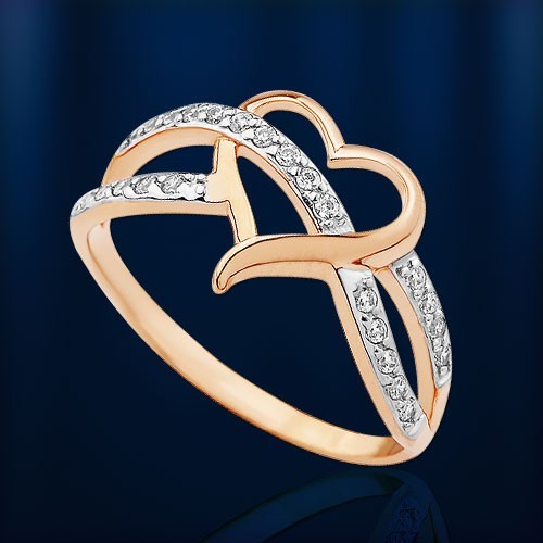 Rotgold ring russische rose - ring,