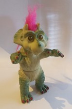 Dinosaurier Sinclar City Bootleg Figur - Vintage 1993 - Troll - Pinke Haare