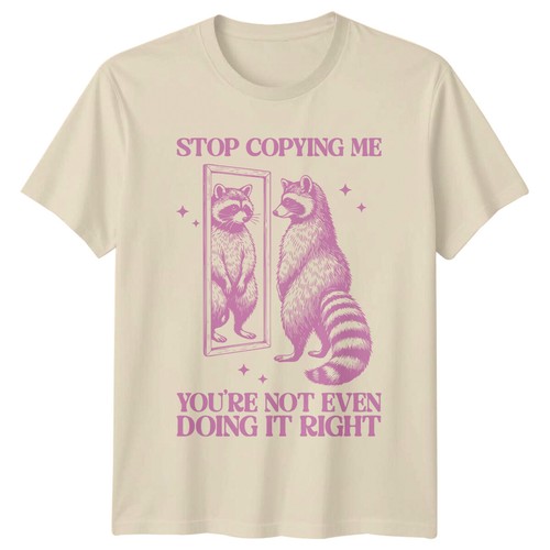 Lustiges shirt waschbär - t-shirt,