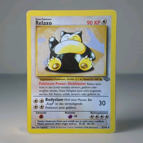 Relaxo pokemon karte - karte, deutsch