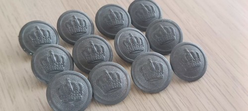 12x knöpfe für feldgrauen - 12x,