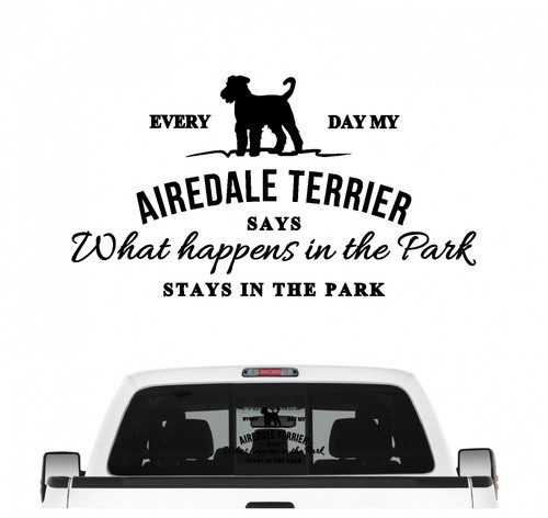 Airedale terrier aufkleber - airedale,