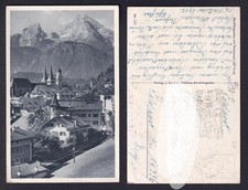 Ansichtskarte Berchtesgarden ,it Watzmann gestempelt Postreisescheck 