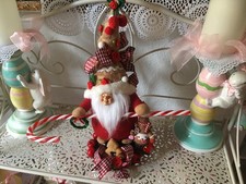 Wichtel Junge Gnom Lebkuchenmann Zuckerstange Plätzchen Tilda Art Landhaus NEU