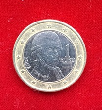 1 Euro Münze - 2002 Österreich - Mozart - Umlaufmünze 