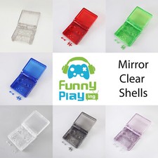 FunnyPlaying Mirror Shells - glasklare Gehäuse für Game Boy Advance SP Shell ...