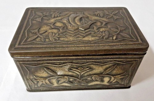 Alte blechdose art deco - blechdose,