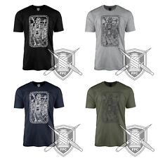 T-Shirt Shirt Mann Piratenmotiv Pirat Skelett Trommel FPC Raise the black Flag