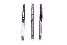 3 tlg. Set Wero Maschinenreibahlen HSS MK1 B O-1895 L 140 mm Kegel Ø9-12 mm DDR