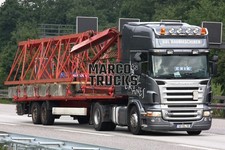 LKW Foto Scania R500 Plattformanhänger Deutschland grau BBL BAUMASCHINEN #i2pg