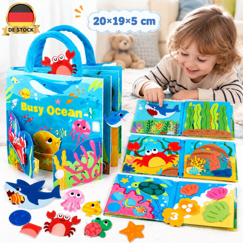 Quiet book busy board - book, filz