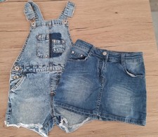 Latz-Jeans-Shorts und