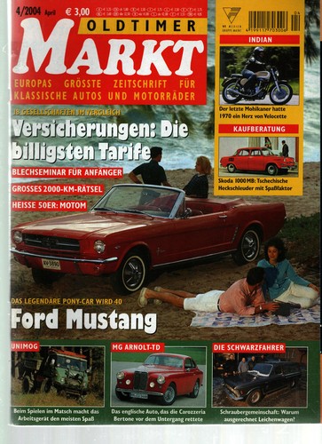 Zeitschrift oldtimer markt - zeitschrift,