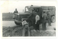 Orig. Foto Unfall Beute Lkw