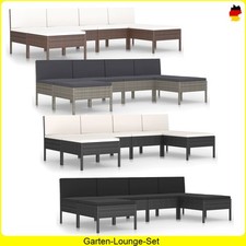 Lounge Sitzgruppe Sitzgarnitur Rattan Polyrattan Set Sofa Rattanmöbel Garnitur