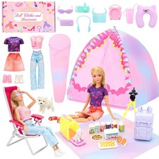 Camping Playset with Tent Doll