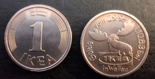 „Pfennig“ Münze IKEA Wallau 1983 Elchkopf Rarität große Sammlung Vintage 